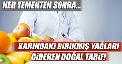 Karındaki yağları gideren doğal tarif!