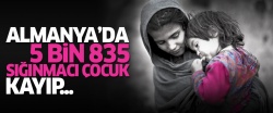 Almanya'da 5 bin 835 sığınmacı çocuk kayıp!..