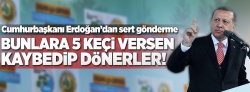 Erdoğan: Bunlara 5 keçi emanet edin kaybedip dönerler..