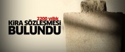 2200 yıllık kira sözleşmesi bulundu