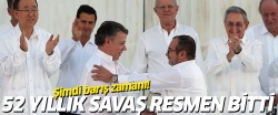 Kolombiya'da 52 yıllık savaşı resmen bitti