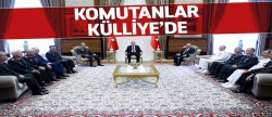 Komutanlar Cumhurbaşkanlığı Külliyesi'nde..