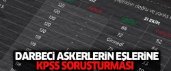 Darbeci askerlerin eşlerine KPSS soruşturması!