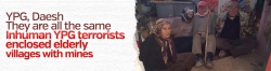YPG terrorists enclosed elderly villages with mines