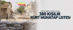 380 kişilik Kürt muhatap listesi..