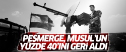 'Peşmerge Musul'un yüzde 40'ını geri aldı'