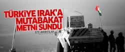 'Türkiye Irak'a mutabakat metni sundu!' İşte ayrıntılar...
