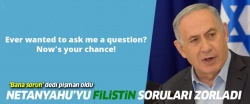 Netanyahu'yu Filistin soruları terletti..