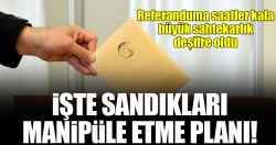 Referanduma saatler kala büyük sahtekarlık!..
