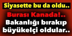 Kanadalı iki Bakan, siyaseti bırakıp büyükelçi oldu..