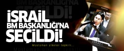 İsrail'in BM'deki başkanlığına tepki