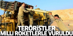 Teröristler milli roketlerle vuruldu!..