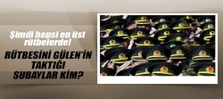 Rütbesini Gülen'in taktığı subaylar!