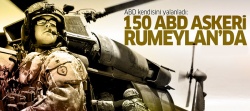 150 ABD askeri Suriye'nin Rumeylan kentinde..