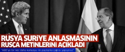 Rusya ABD ile vardığı Suriye anlaşmasının bir kısmını yayınladı