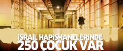 İsrail hapishanelerinde 250 Filistinli çocuk var