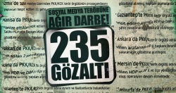 Sosyal medya terörüne ağır darbe! 235 gözaltı...