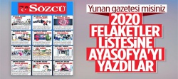 Sözcü gazetesi Ayasofya'nın ibadete açılmasını felaket olarak gördü