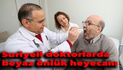 Suriyeli doktorlarda beyaz önlük heyecanı..
