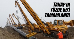 TANAP’ın yüzde 55’i tamamlandı