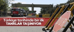 İstanbul'daki tanklar taşınıyor..