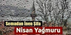 NİSAN YAĞMURU İLE GELEN ŞİFÂ