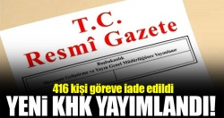 Yeni KHK Resmi Gazete'de yayımlandı!
