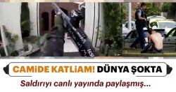 Yeni Zelanda'da iki camiye silahlı saldırı!