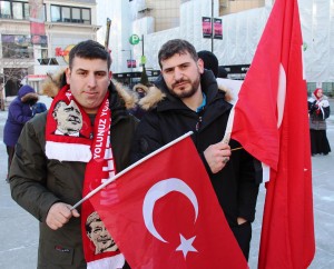 Ahmet Cengizhan Derece(sağda) ve Alp Kenan Dereci
