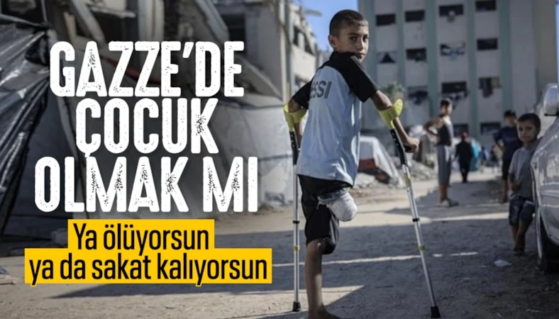 Gazze'de 10 binden fazla çocuk uzvunu kaybetti