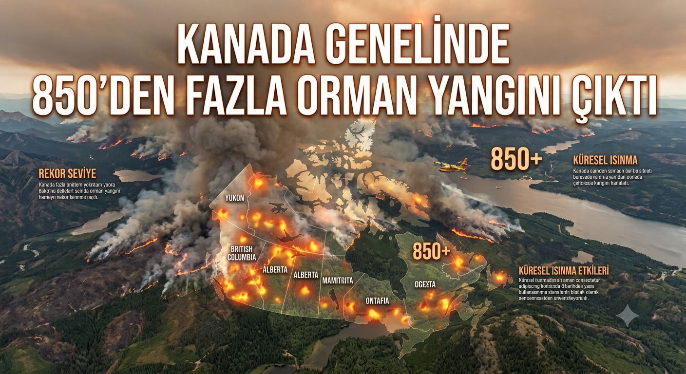 Kanada, orman yangınları ile boğuşuyor!